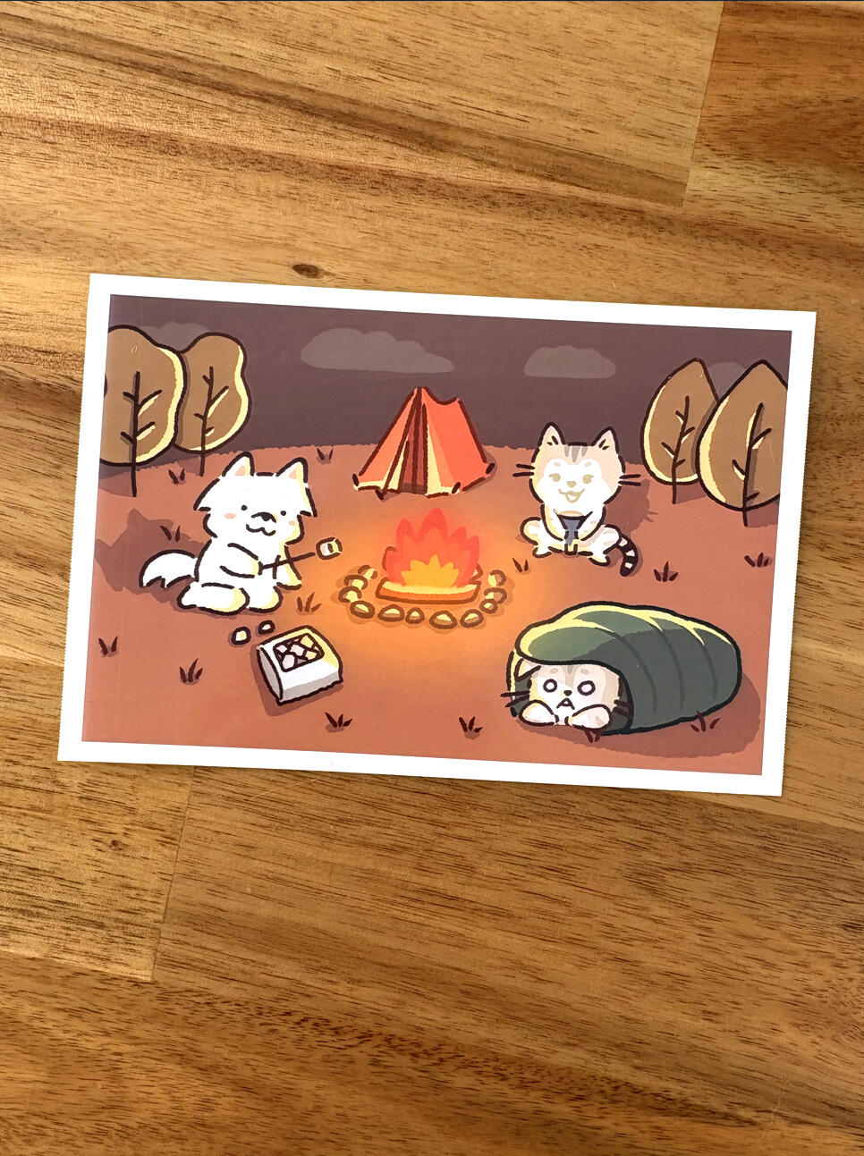 camping with friends print