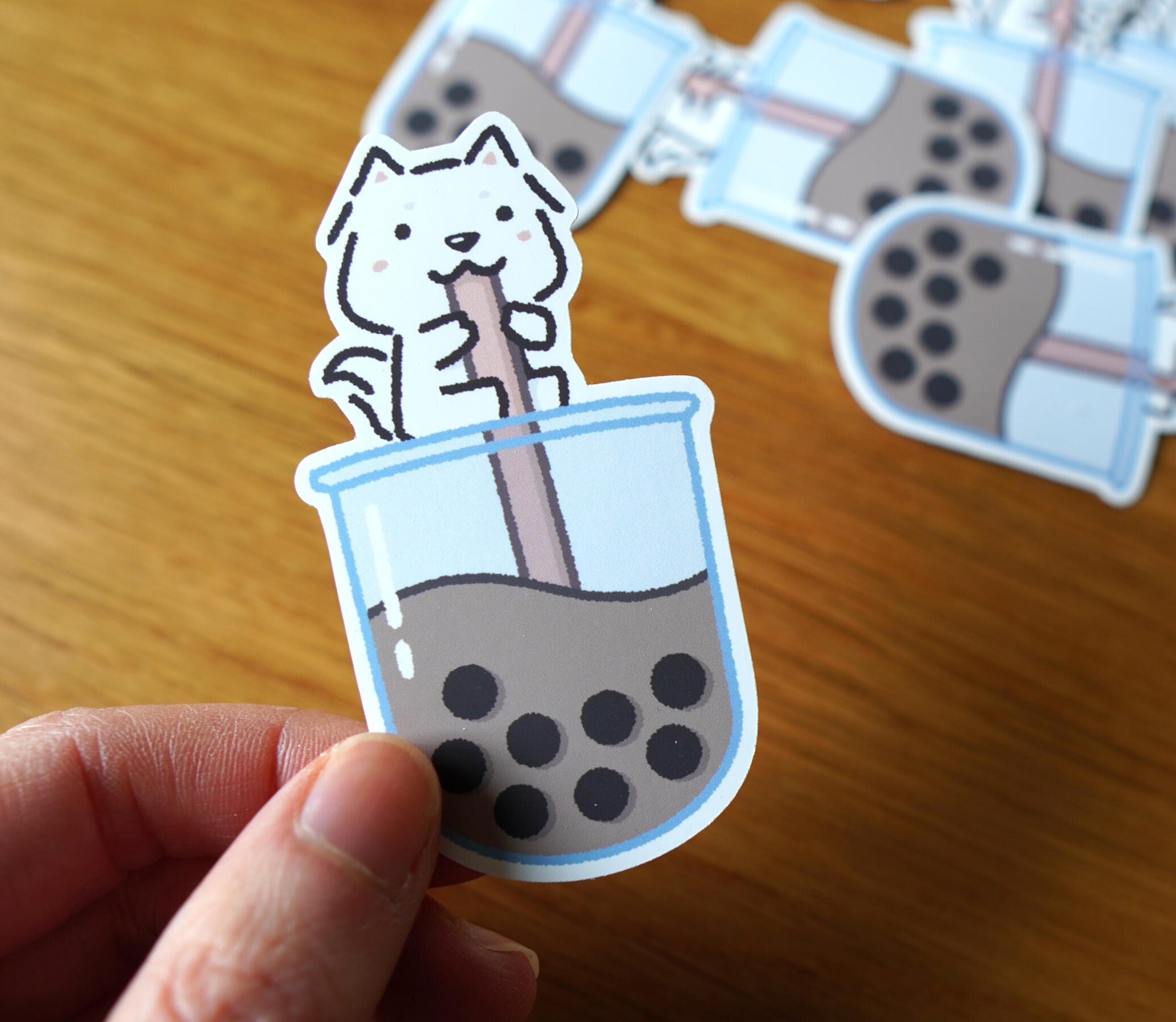 hydrate with boba sticker