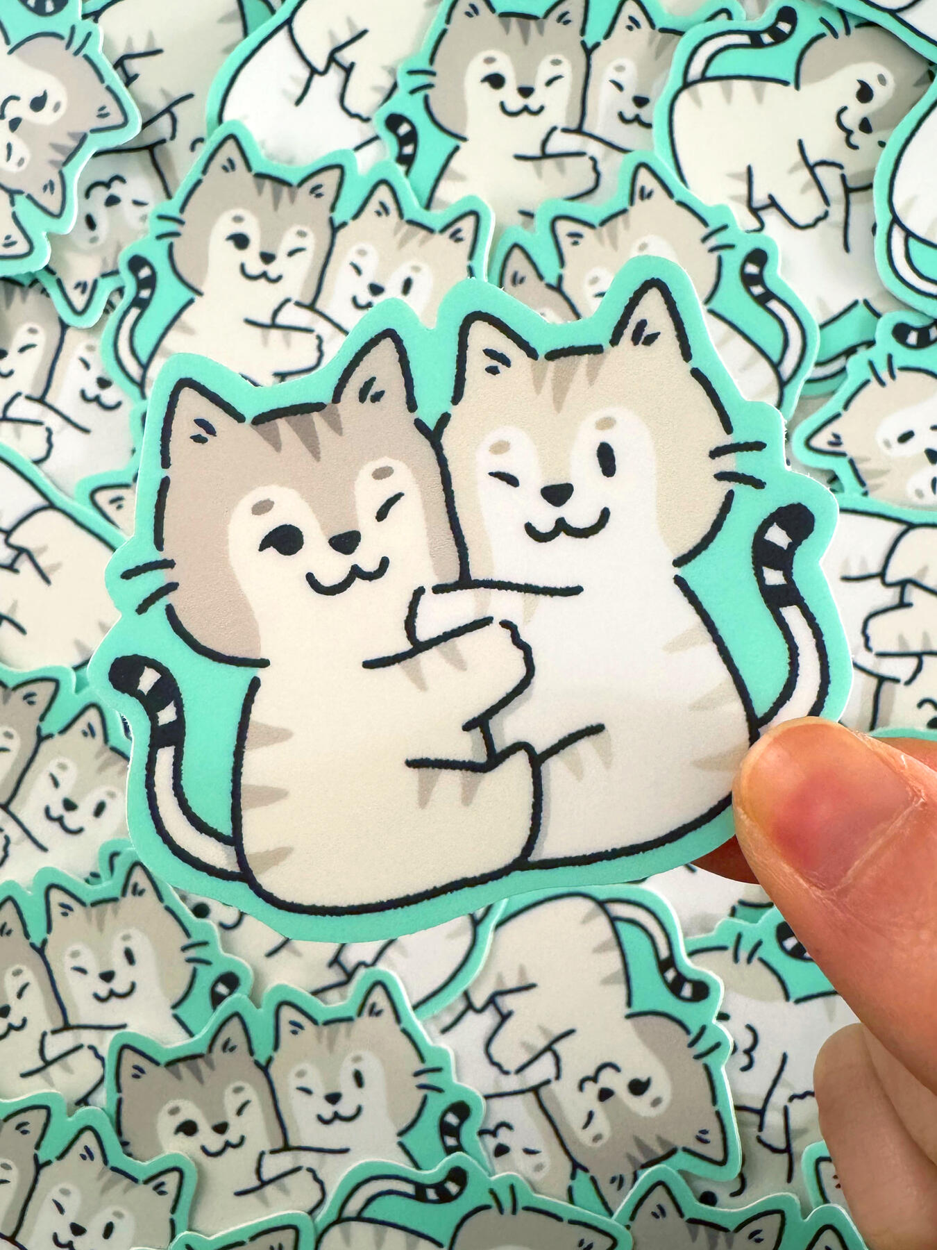 mellow and mira sticker