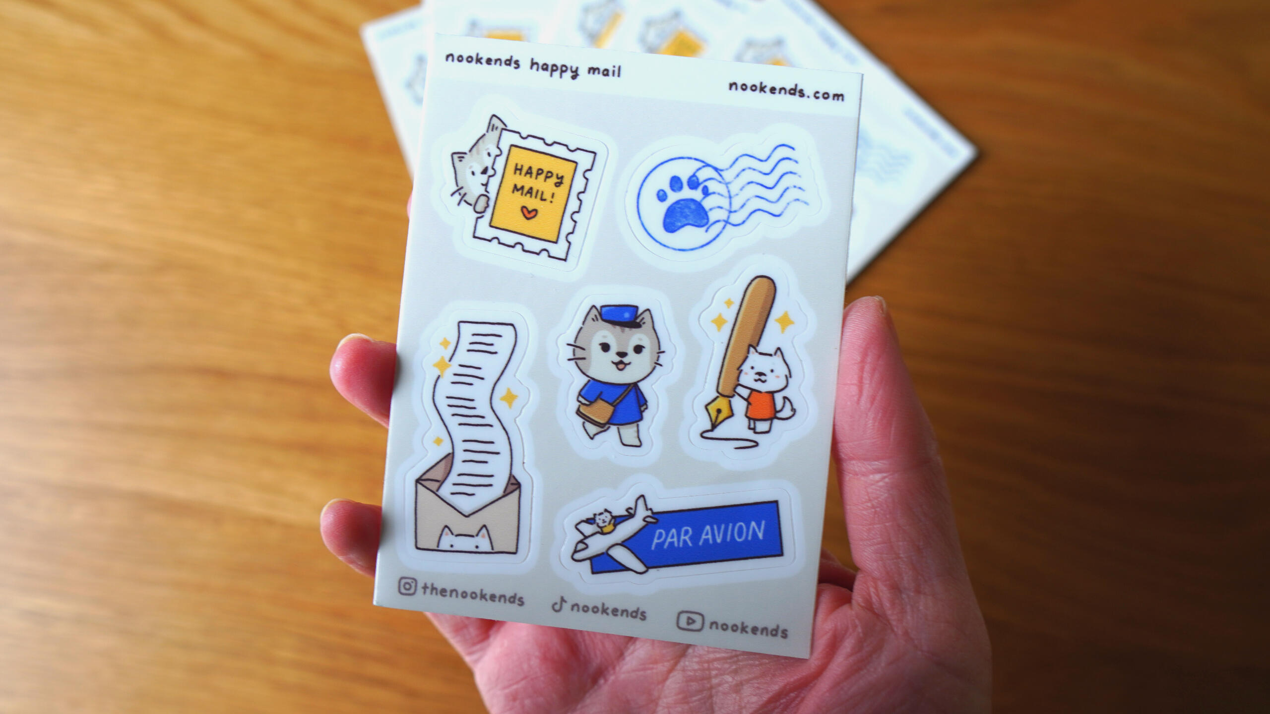 happy mail sticker sheet